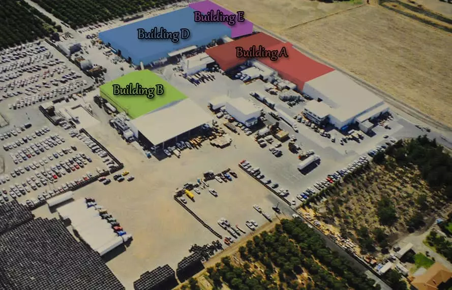 Overview map of OG Packing facility